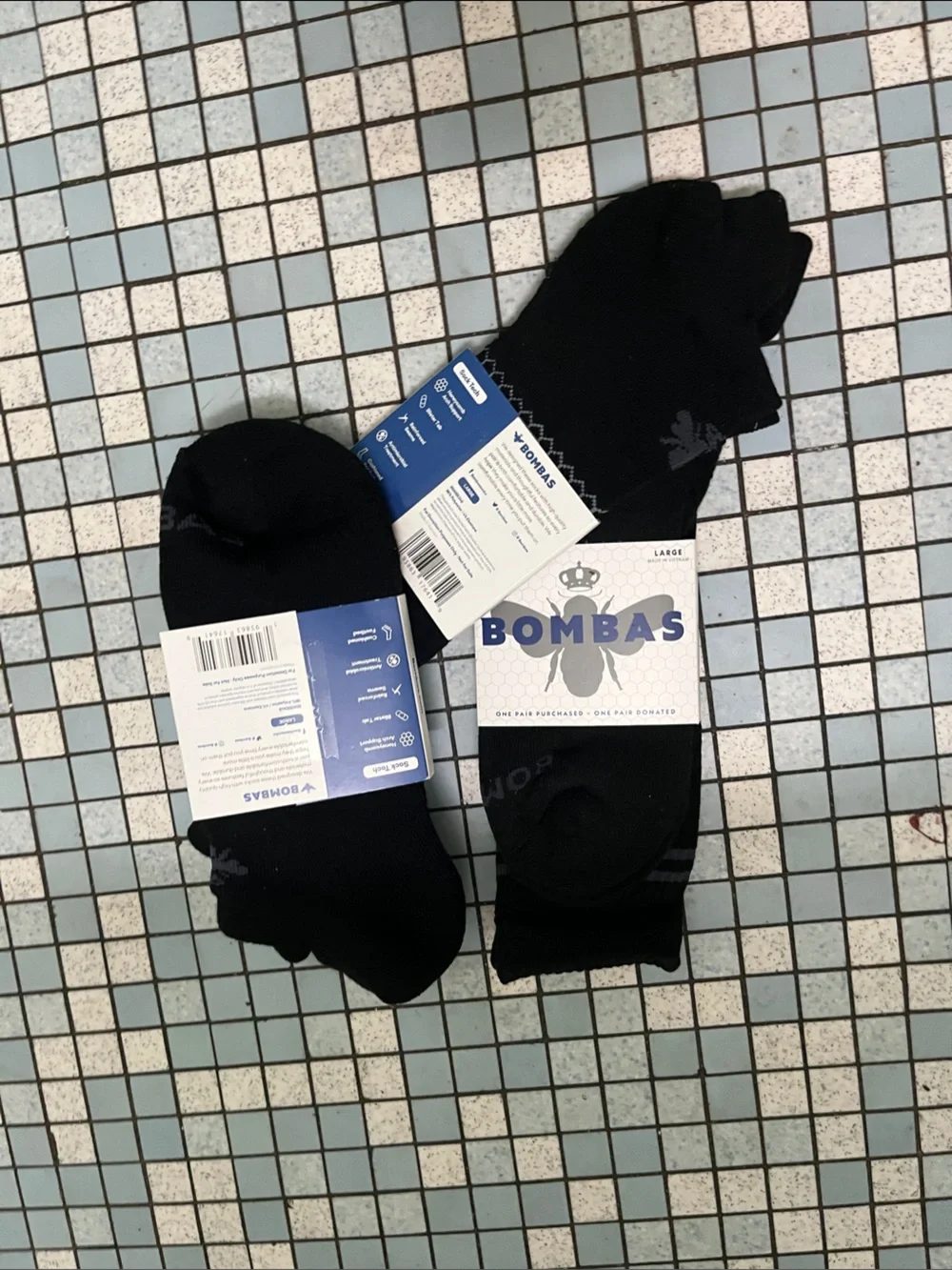 Bombas Black Low-Cut Men’s Athletic No-Show Socks (3-Pack)